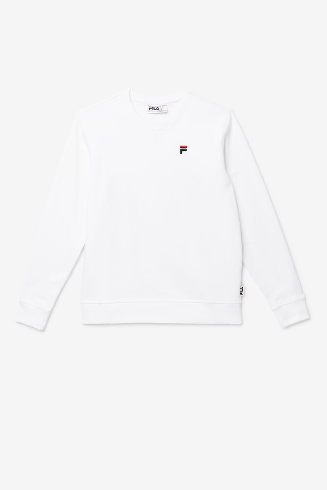 Fila Sweatshirt Mens White - Kieve - Philippines 4263059-ZA